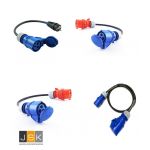32A Foodtruck stroomkabel set - 4x adapterkabel naar >32A 3-polig - JSK