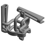 Steigerbuiskoppeling kruis van Thiel 48mm P-1057 | EN 74-1 klasse B | Gewicht: 1,5 kg | Gebruiksbelasting: 9,1 kN | EN74 B CU | P-1057