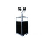 Lichtmast Professional telescopisch uitschuifbaar 2.4 tot 8.5 meter, voorzien van ballastblokken, Nederlands fabricaat, leverbaar met of zonder LED-bouwlampen