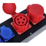 PCE 9441151 Mobile Distribution box plastic Steyregg MV CEE 16A, 2x CEE-stopcontact 16A 5p 400V ongezekerd, 3x Beschermingsstopcontact 16A 250V IP54 ongezekerd
