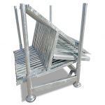 Pallet 1160×700 t.b.v. A-frames en losse H-steun - Verzinkt opslagrek voor A-Standaards - Stapelrek voor A-vormige montageframe' s A-bord of A-frame