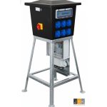 Kunststof verdeler QUATRO met klemmenkast, Afgaand: 6× Schuko 16A 2p+RA 230V - 3× CEE 32A 5p 6h 400V - NL2F.1306.03032-1