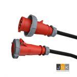 Reefer Cable 10 meter 4G6mm², Stekker(Male) 32A 4-polig 3h naar Contrastekker(Female) 32A 4-polig 3h, 440v IP67 for Shipping Container