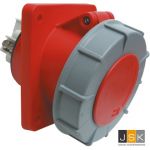 834.356 | Sirox/PCE 435-6 | CEE-aanbouwdoos wcd schuin 63A 5p 400V 6h rood | IP67 Power Twist | flens 100x112mm | steek 80x88mm