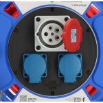 Kabelhaspel Brennenstuhl 1182770010 25 meter Rood CEE-stekker 16A 5polig, 2x schuko - gratis verzending