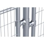 Bouwhek klem koppeling 42/60 mm beveiligd | Bouwhekklem 42/60 mm | Voorzien van een 3-tandsysteem die alleen te monteren is met een speciale gripsleutel | High Security - JSK Handelsonderneming