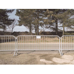 Heras dranghek 19 spijlen | 2,50 meter | gewicht 16 kg | thermisch verzinkt | voorzien van een stickerplaat | zwaar model