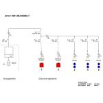Bouwmeterkast 63 Ampère kunststof KANTO 2.0 | 1x CEE 32A 5p 380V |  6x schuko 16A 230V | KM1.063.00206-1 | EAN: 4068773533039