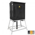 80A Bouwmeterkast KANTO 2.0 | 1x CEE 63A 5p 6h 400V | 2x CEE 32A 5p 6h 400V | 6x Schuko 16A 2p+RA 230V