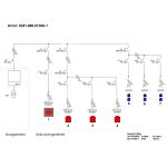 80A Bouwmeterkast KANTO 2.0 | 1x CEE 63A 5p 6h 400V | 3x CEE 32A 5p 6h 400V | 6x Schuko 16A 2p+RA 230V