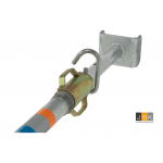 Brinkman Bouwstempel BM300 176 - 300 cm, Aboma-keur, Belastbaarheid op 250cm 24.1 kN, 15.9 kg, afmeting gaffelkop 16x12cm, afmetingen voetplaat 12x12cm