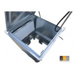 Bouwwaterput met 2 beluchte kranen met RVS Standleiding 110x107x110cm - JSK Handelsonderneming