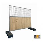 Bouwhek naverzinkt, kwalitatief perfect hek, extra verticale middenbuis zorgt voor meer stabiliteit en stijfheid, 3.500x2.000 mm - verpakkingseenheid 64 stuks af fabriek excl. transport