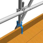 Kantplankkoppeling voor 1 steigerplank | Kantplankhouder voor 1 steigerplank | Kantplank houder voor 1 steigerplank | bord de bordure de raccordement