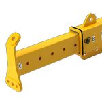 Uitschuifbare evenaar, Min-Max draaglast (kg) 3.000 - 6.000, Lengte (mm) 2.450 - 3.850, Eigen gewicht (kg) 116,  type 2530UES6-3T