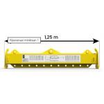 Uitschuifbare evenaar, Min-Max draaglast (kg) 3.000 - 6.000, Lengte (mm) 2.450 - 3.850, Eigen gewicht (kg) 116,  type 2530UES6-3T