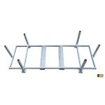 Rijplatenrek met uitneembare rongen voor 25 rijplaten - zwaar model | Rijplaten pallet | Rijplaten stapelrek | Rijplatenbunker | 1446.10100025LZ