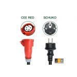 162>325 CEE-Adapterkabel met geaarde stekker voor CEE koppeling 5-polig 32A | 1446.162325