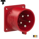 625-6VX4 | CEE aanbouw contactdoos IP44, 5-polig, 400V, 6h 32A | Flensmaat 70 x 70 mm steek 56x56mm | EAN-Code: 4028232007709 | Sirox PCE 103562/606.256