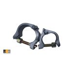 Boutkoppeling draai 48.3-60.3 mm met boutsluiting, thermisch verzinkt (HDG) met een M14 bout en 22 mm moer