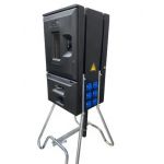 Bouwmeterkast Megeabox 63A+bouwwaterput actieset | 6× Schuko 16A 2p+RA 230V | 3x 32 Ampère 5-polig 400V | 1446.603334