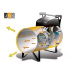 Gasheater Oklima SG 120-MC | Piëzo | Luchtverplaatsing 1100 m³/h | Brandstof verbruik p/u 2.10 p/u | Capaciteit in kcal/h 27000 | 1446.126331