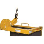 Gipskantelhaak PG 120-1.6-VG-NL | WLL (max.draaglast) 1.6 Ton | Kleur RAL 1007 gepoedercoat | Zwaartepunt 600mm | Afmetingen vorken 1.170 x 125 x 40 mm | Eigen gewicht 330kg