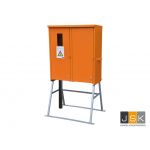 Bouwmeterkast MVK63A/406 + onderstel | 3x CEE 32A 5p 380V | 1x CEE 32A 4p 380V | 6x schuko 16A 230V | Artikelnummer: 1446.603432 | MERZ/PCE