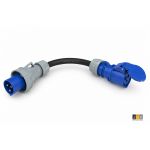 633>323 - CEE Evenement verloop adapter 63A 3p naar CEE 32A 3p 240V - ongezekerd - 633323