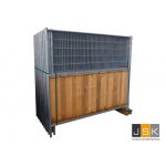 Bunkerset Combiwood bouwhek Circulair | 21 stuks | compleet met houten transportblok, 21 klemmen en 21 bouwhekvoeten | 1446.603399