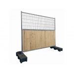 Combiwood bouwhek Circulair 2.16 x 2.00m | Naverzinkt, Combiwood cityfence hek op basis van social return, Zeer robuust thermisch verzinkt frame
