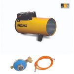 Gasheater Oklima SG 80-MC | Piëzo, voorzien van thermisch beveiligde motor Ingebouwde overhittingsthermostaat, Inclusief 1.5m gasslang en drukregelaar | 1446.126330