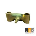 Bouwhek klem met slot bout 42/42 mm | verzinkt en Versterkte uitvoering | Dikte: 4.5 mm | Boutlengte: 90 mm | Type bout: Slotbout 10mm | Bout/moer maat: 17 - JSK Handelsonderneming
