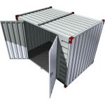 Milieucontainer - 3mtr dubbele deur lange zijde