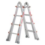 WAKU Telescopische ladder 4x5 treeds - JSK Handelsonderneming