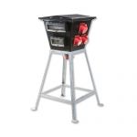 Keraf KE100 Zwerfkast / Verdeelkast type Omega, doorlus 63A 5p 400V, 2x CEE 32A 4p 400V, 1x CEE 32A 5p 400V, 6x schuko 16A 2p+RA 230V, 104488 - JSK Handelsonderneming