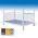 Stapelpallet 130x70cm gegalvaniseerd met gaaswanden (Müba 15309)