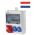 Bouwwandverdeler "WORMS" ~ 1x CEE 16A 400V ~ 2x Contactdoos 230V beveiligd ~ 062.012.0111-NL - VOTHA