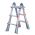 1413800100 | Waku 4 x 3 Telescoopladder | Gewicht: 10 kg | NEN 2484 / EN 131 norm | Hoogte ingeklapt: 102 cm - JSK Handelsonderneming