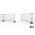 Bouwhek wiel Nylon 200 x 50 mm met bevestigings (klem)set, Bouwhek-wiel kunststof t.b.v draaipoort, Bouw hek poort wiel met (klem)set, Bouw Hekwiel