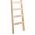 Houten ladder enkel 14 sports met anti-doorzaagstrip 3,90 mtr