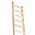 Houten (Bouw)ladder enkel 16 sports met anti-doorzaagstrip 4,50 m - 203216 - JSK Handelsonderneming