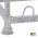 Stapelpallet 300x63cm gegalvaniseerd met uitneembare staanders [CLONE]