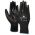 PU/polyester handschoen zwart