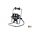 Accu werklamp FENON 40W TW-40S met universele 4 in 1 adapter voor MAKITA, BOSCH, HITACHI en PANASONIC accu’s | 120931 - JSK Handelsonderneming