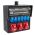 Wandverdeler bedraad Rubber 203mm 32A | 1x 32A 5p 400V | 2x 16A 5p 400V | 4x randaarde-contactdoos 230V | "Waldeck" 032.124.1120-1  - JSK Handelsonderneming