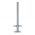 Voetspindel verstelbaar 600mm | Base jack adjustable hollow galvanised 600mm | MS-801001 - JSK Handelsonderneming