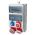 VOTHA WUPPERTAL wandverdeler waterdicht - bedraad met 1x CEE 63 A, 1x CEE 32 A, 1x CEE 16 A, 1x WCD 230 V en aardlekschakelaar 63 A 0,03 A (4P) - 065.111.1111-1