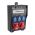 067.113.1111 | VOTHA® rubber wandverdeler - bedraad "WITTEN" | 1x CEE 32A 5-polig | 1x CEE 16A 5-polig | 6x Randaarde-contactdoos 230V - JSK Handelsonderneming