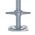 Voetspindel verstelbaar 600mm | Base jack adjustable hollow galvanised 600mm | MS-801001 - JSK Handelsonderneming